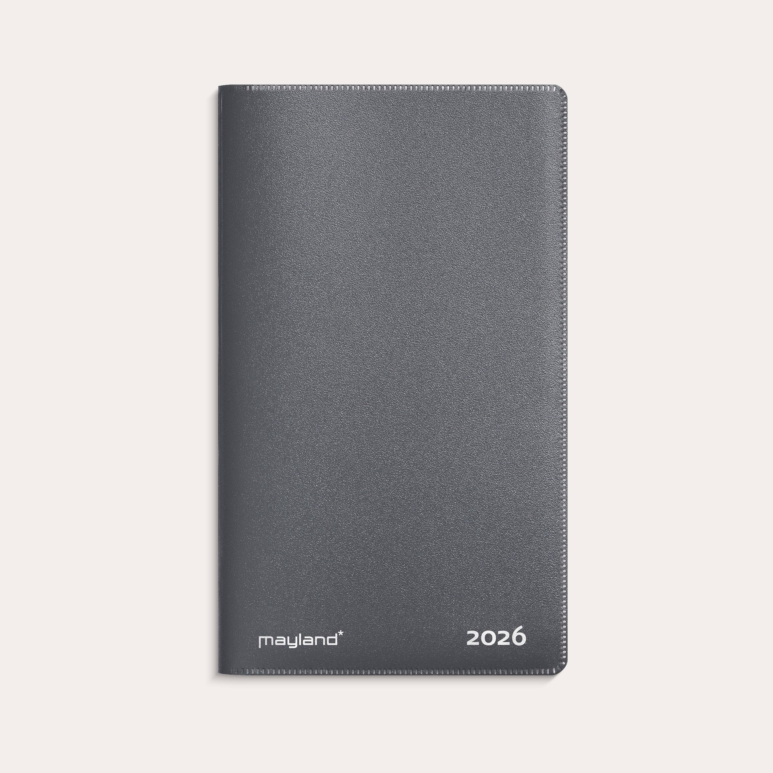 Index Planner mini mørkegrå PP-plast 2026