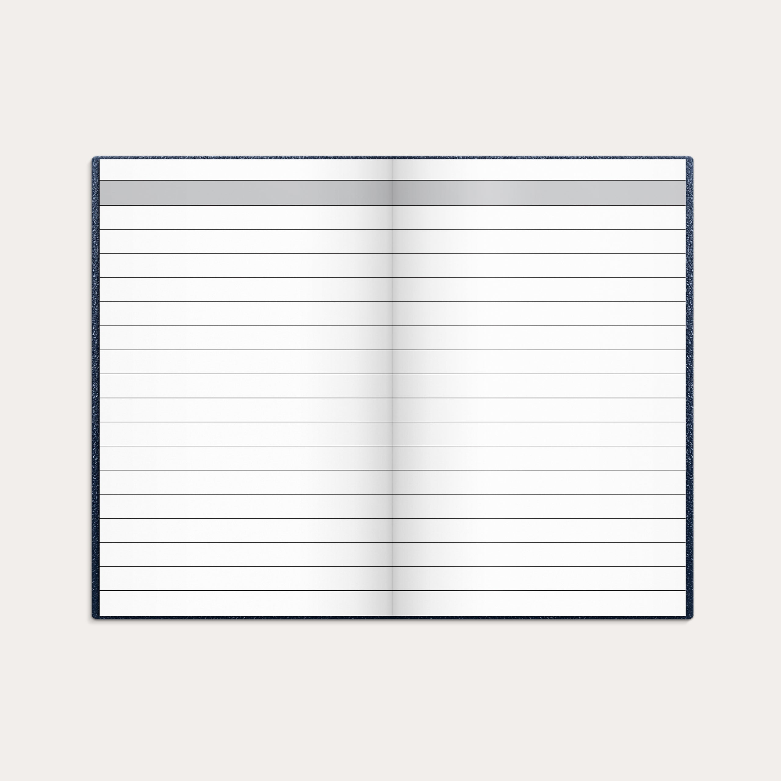 Lommekalender uge blå kunstskind indbundet 2026