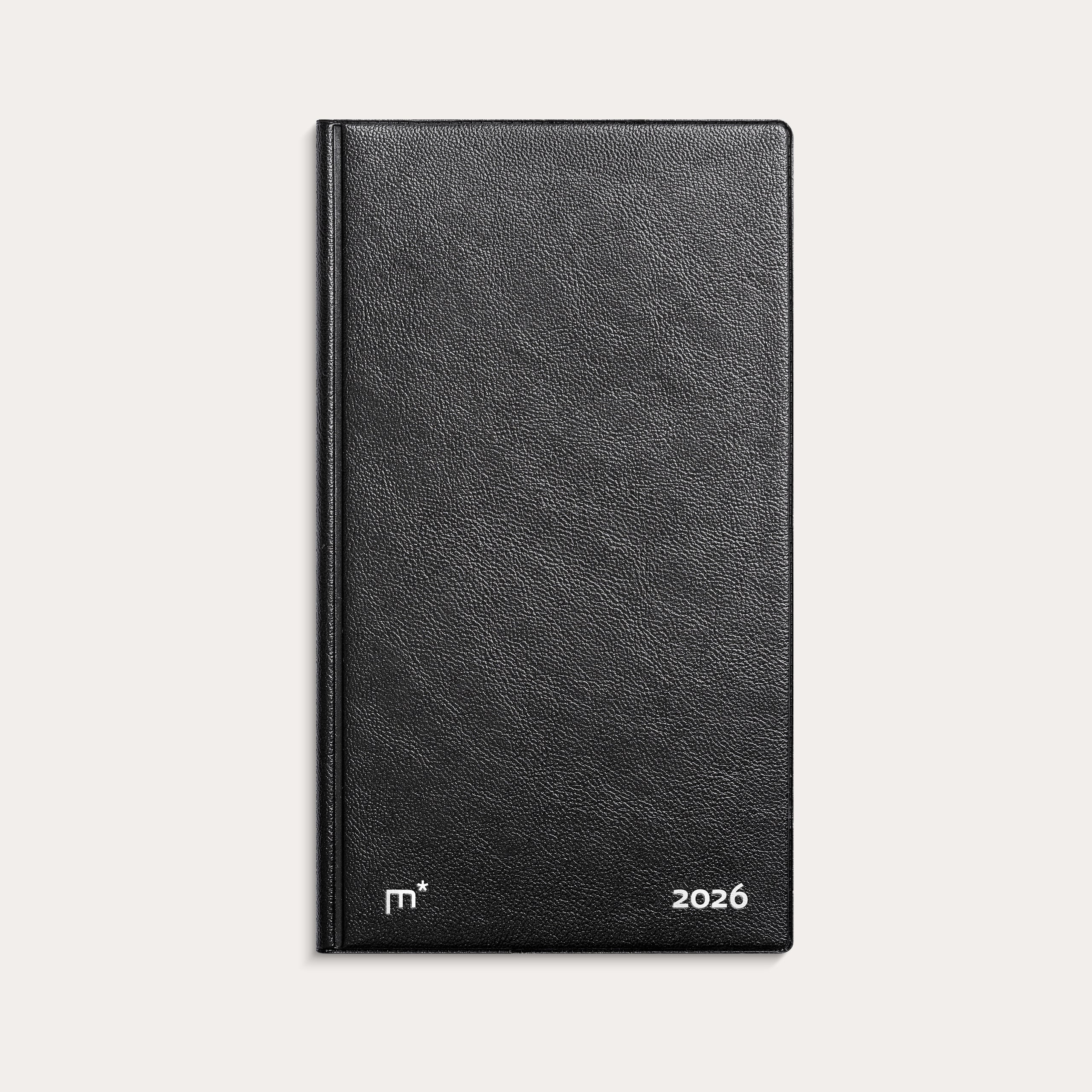 City Week Planner tværformat sort vinyl 2026