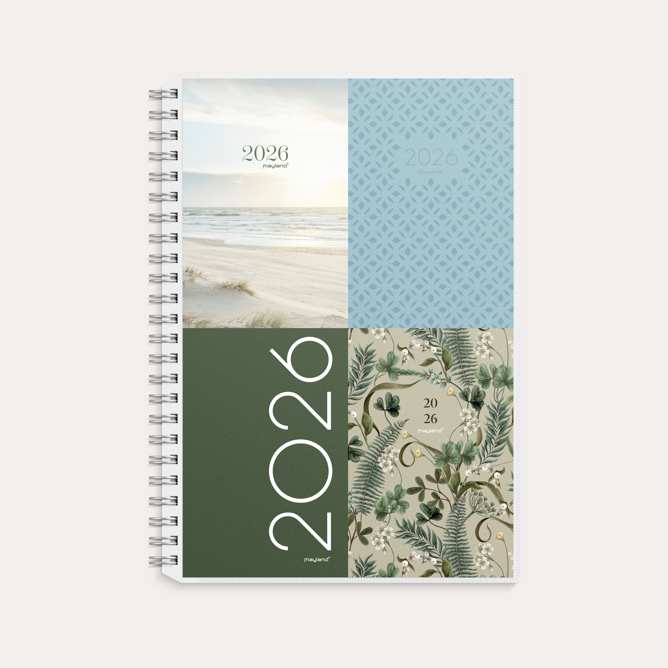 A5 ugekalender højformat m/4 illu. PP-plast 2026