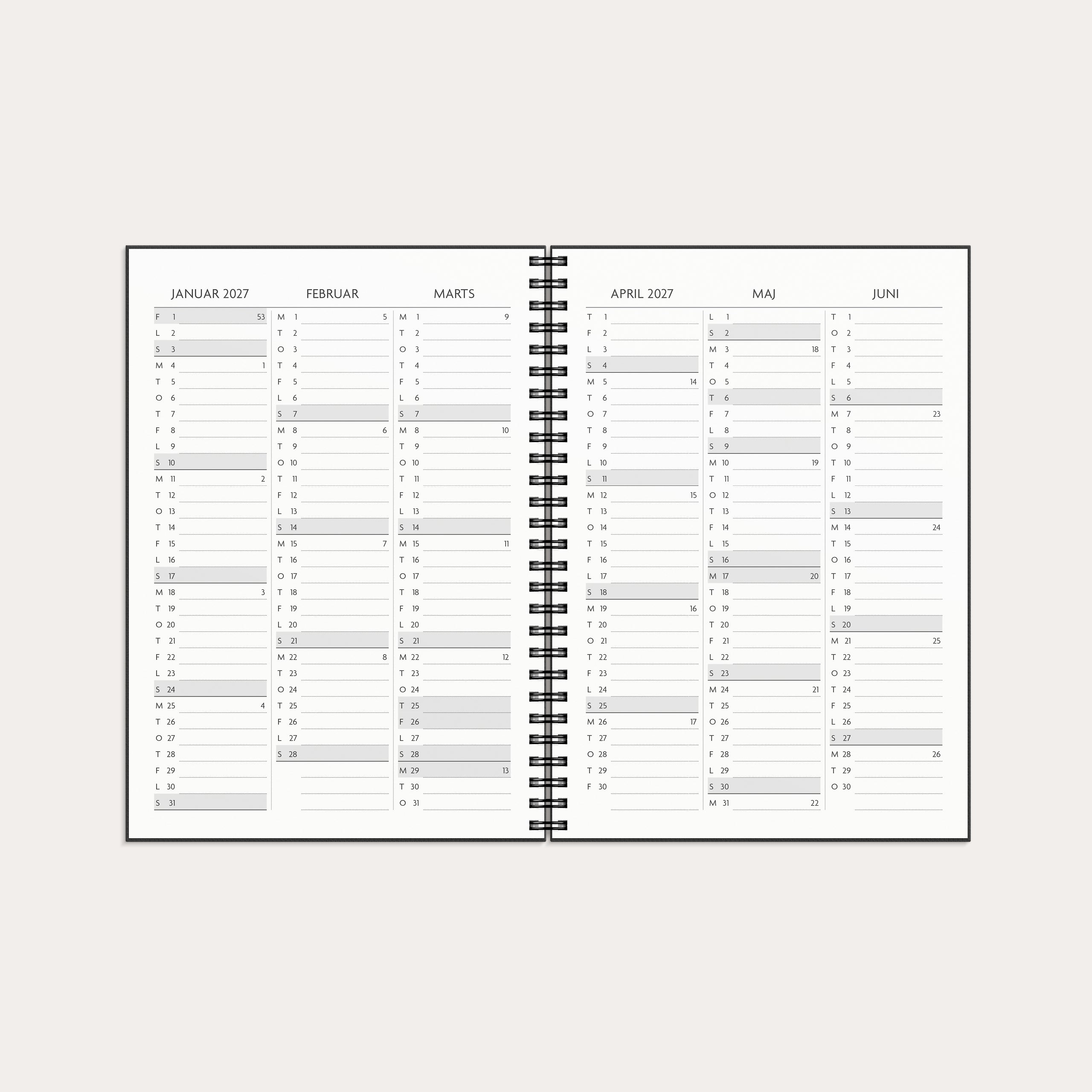 Få det gjort A5 ugekalender 2026