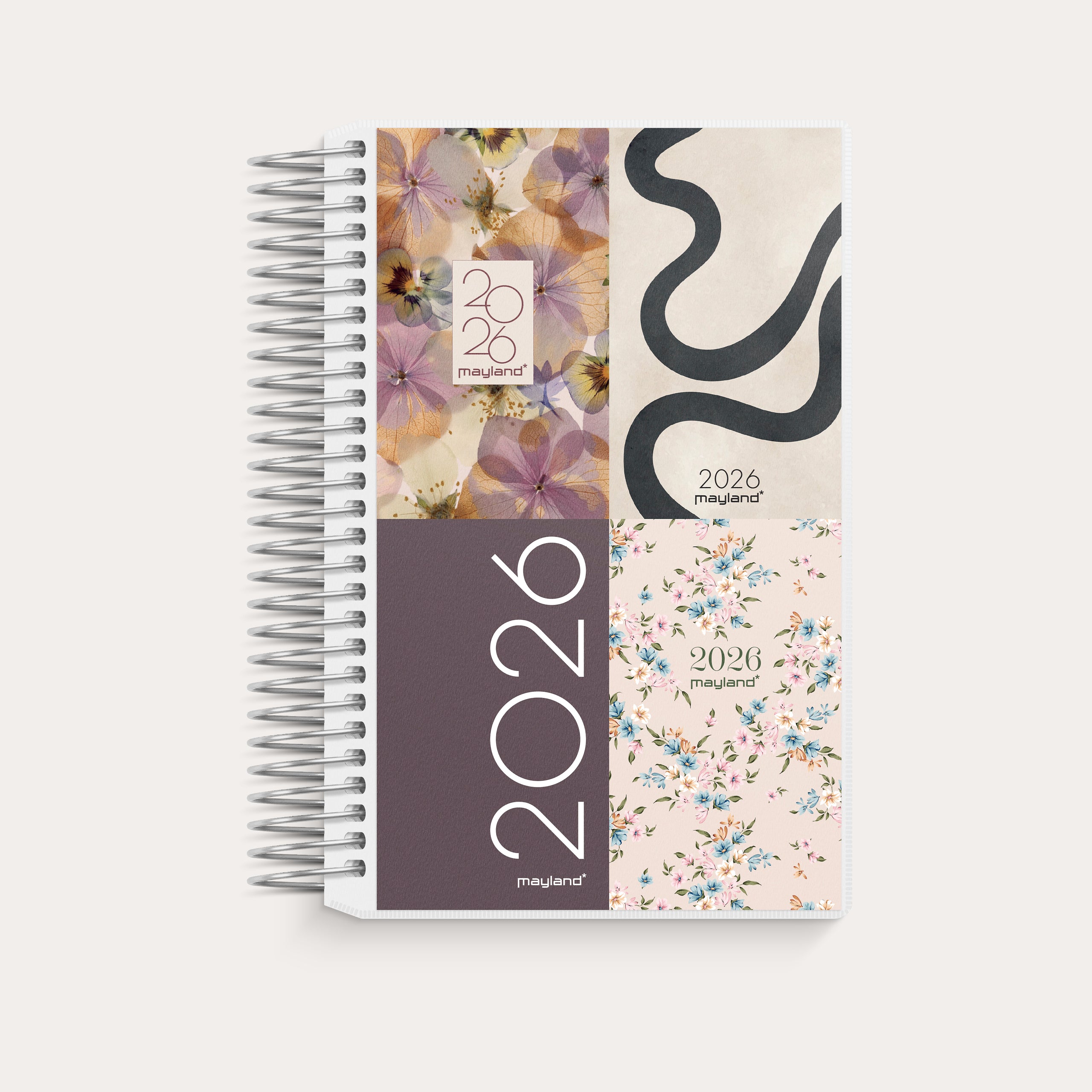 Mini dagkalender m/4 illu. PP-plast 2026