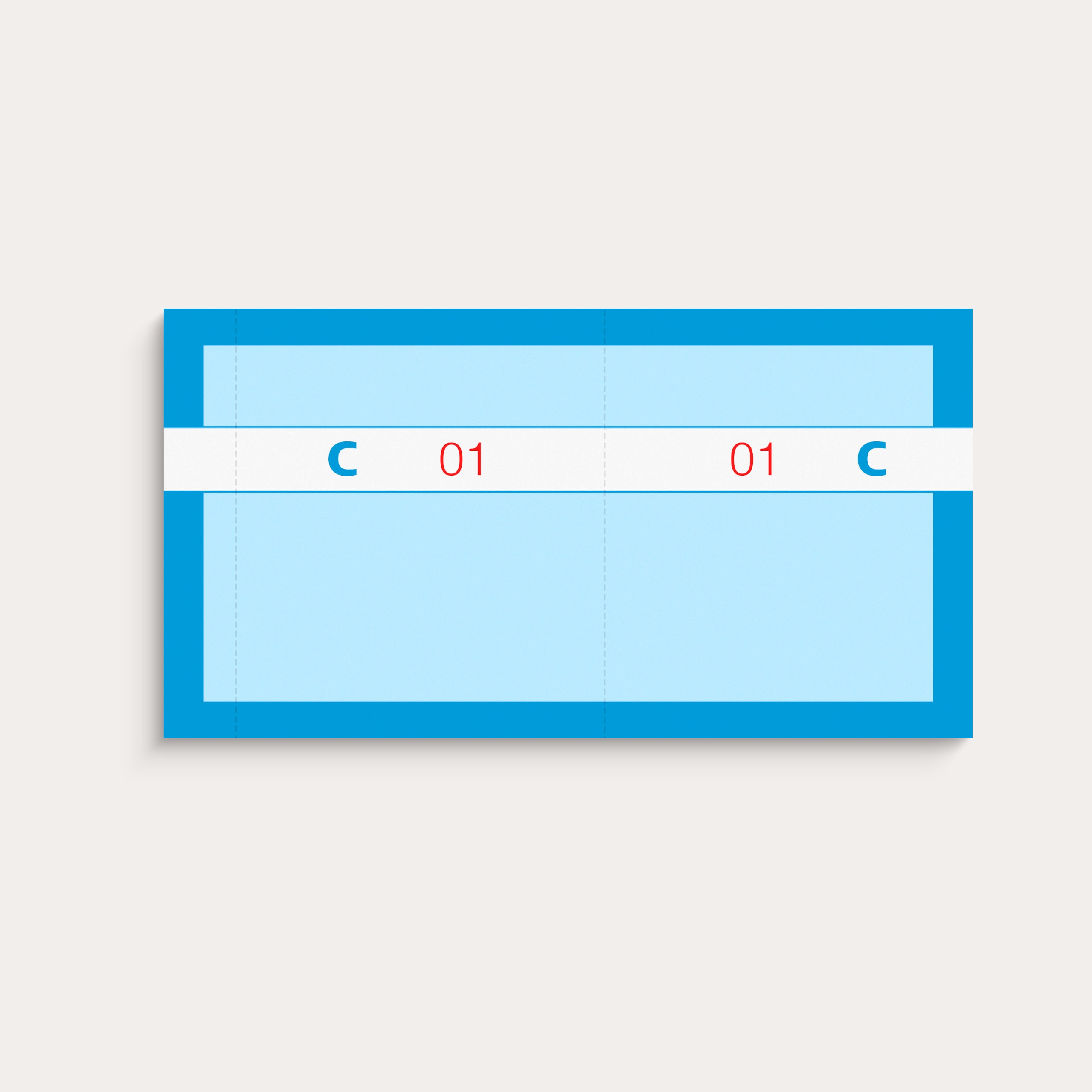 Kuponbog blå 2 x 100 stk.