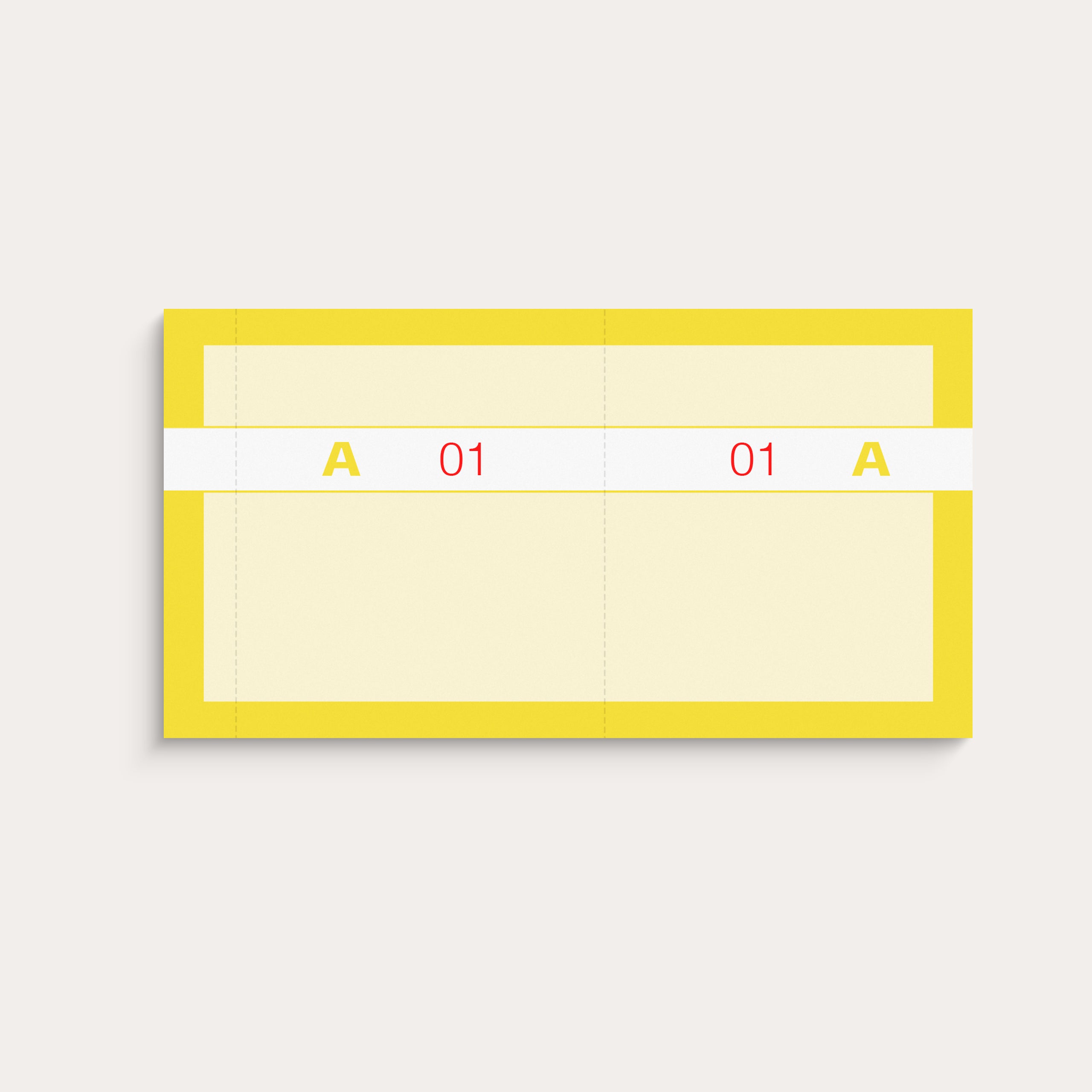 Kuponbog gul 2 x 100 stk.