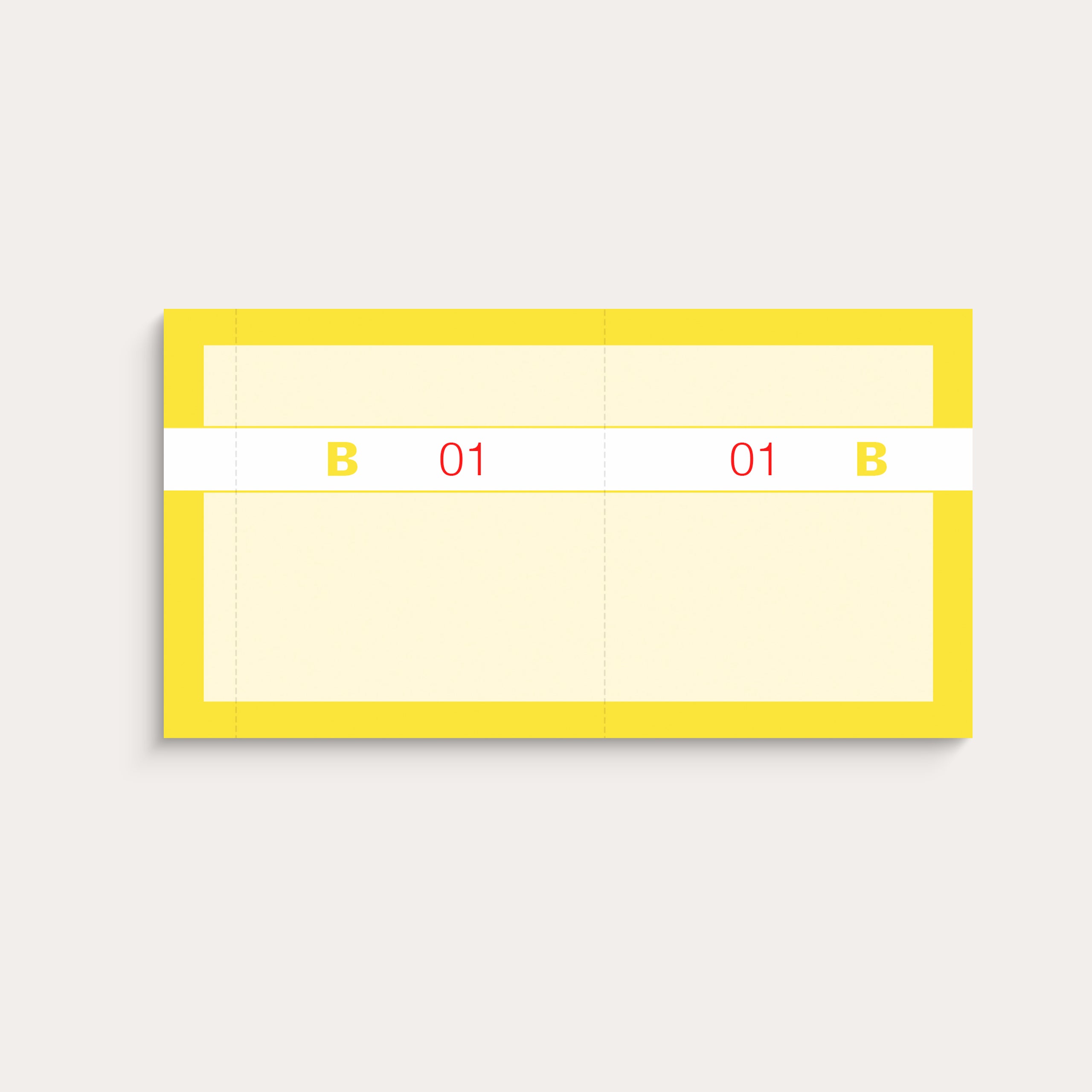 Kuponbog gul 2 x 100 stk.