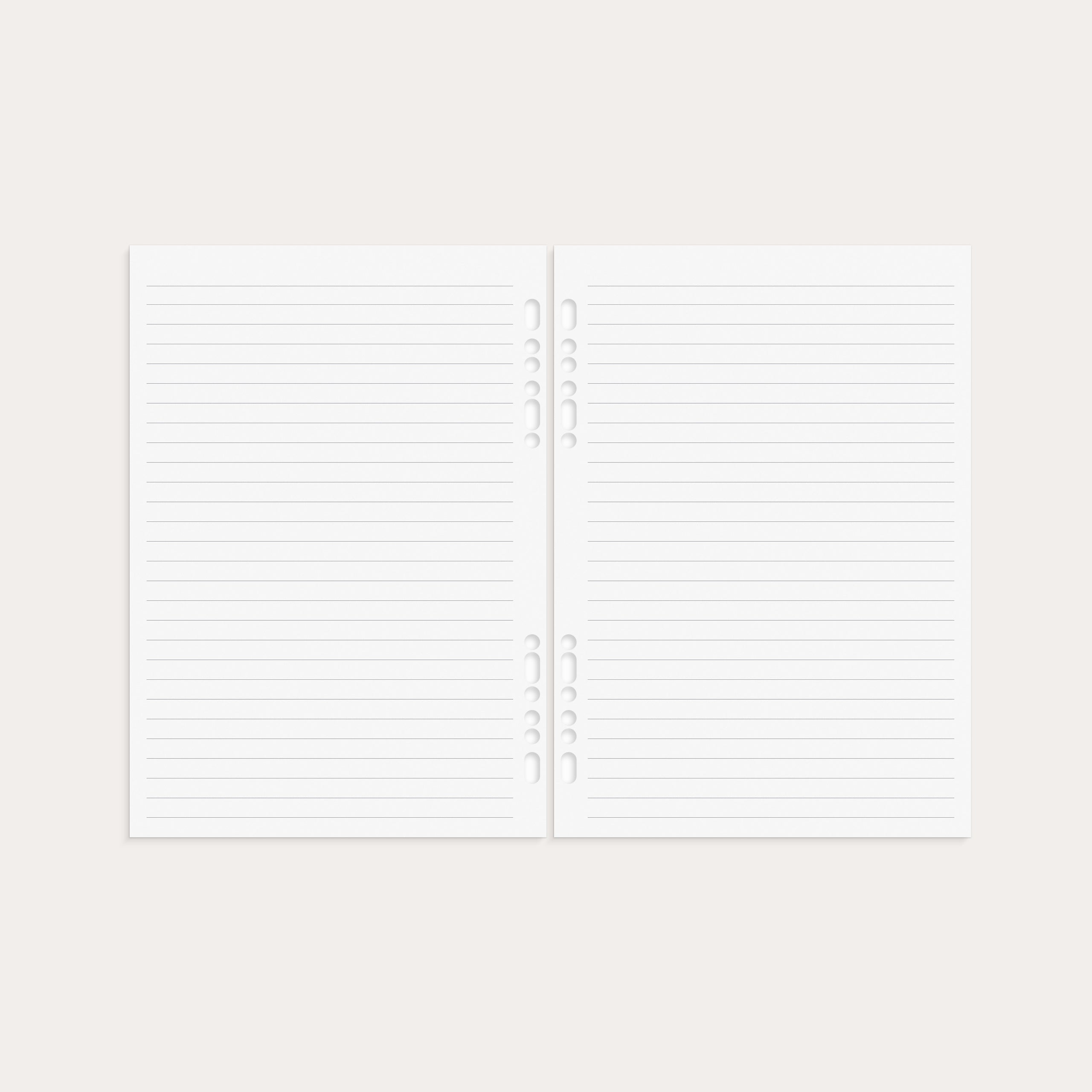 System A5 linjerede blade 32 stk.