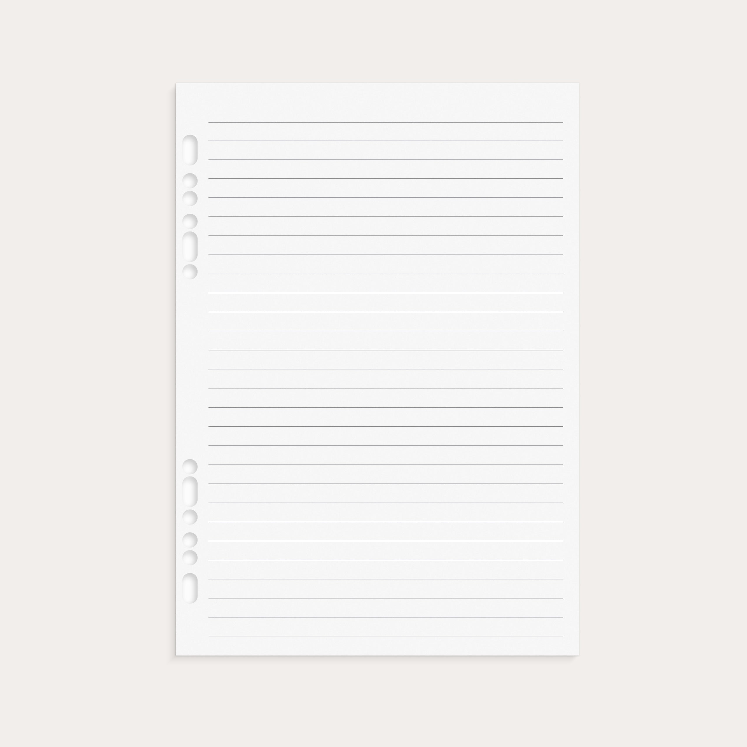 System A5 linjerede blade 32 stk.