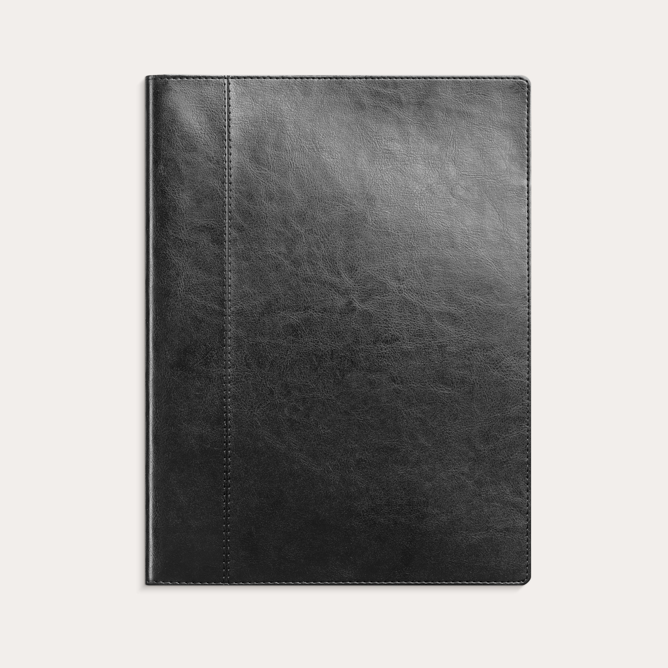 Omslag sort kunstlæder A4