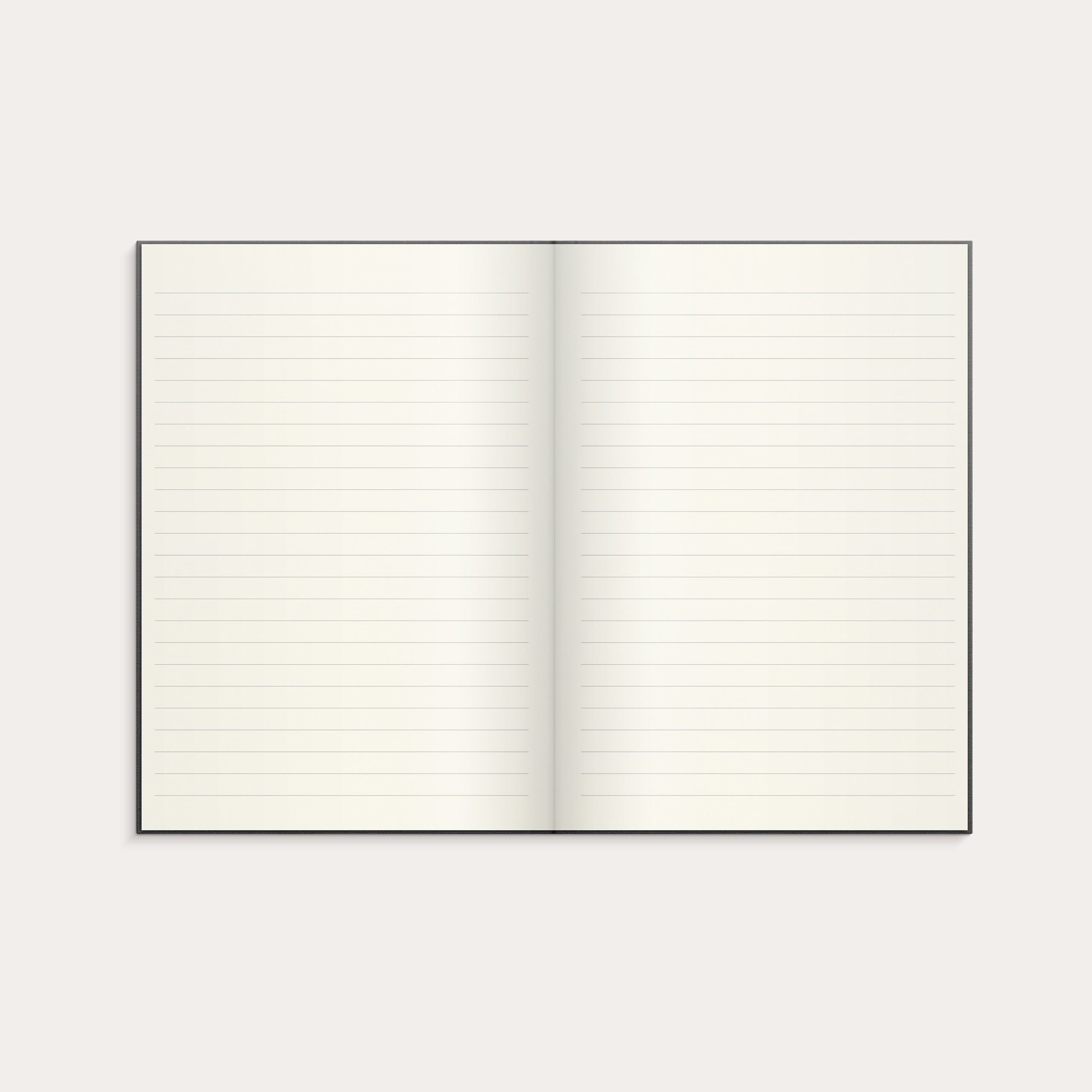 Notebook Textile dark grey lined A5