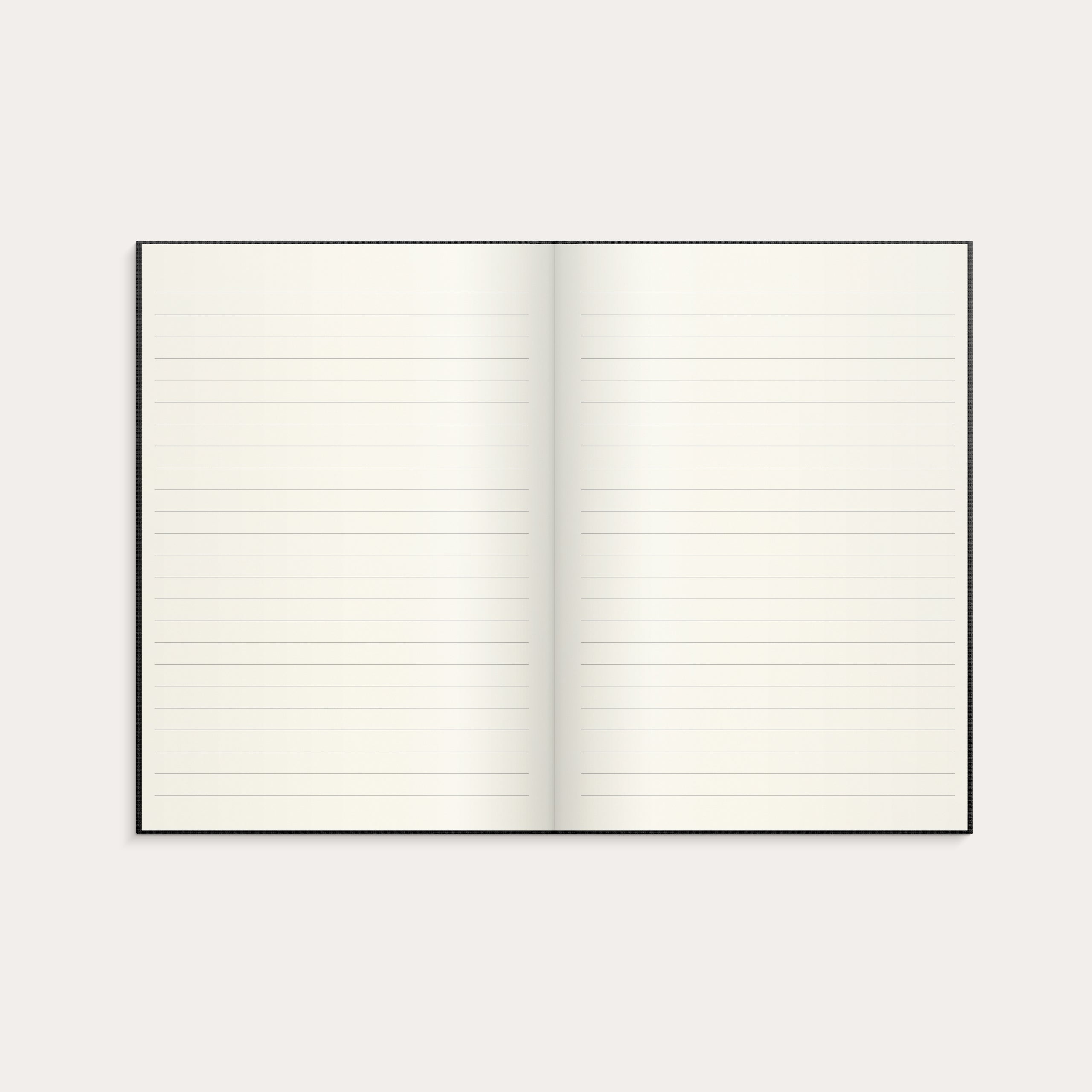 Notebook Textile black lined A5