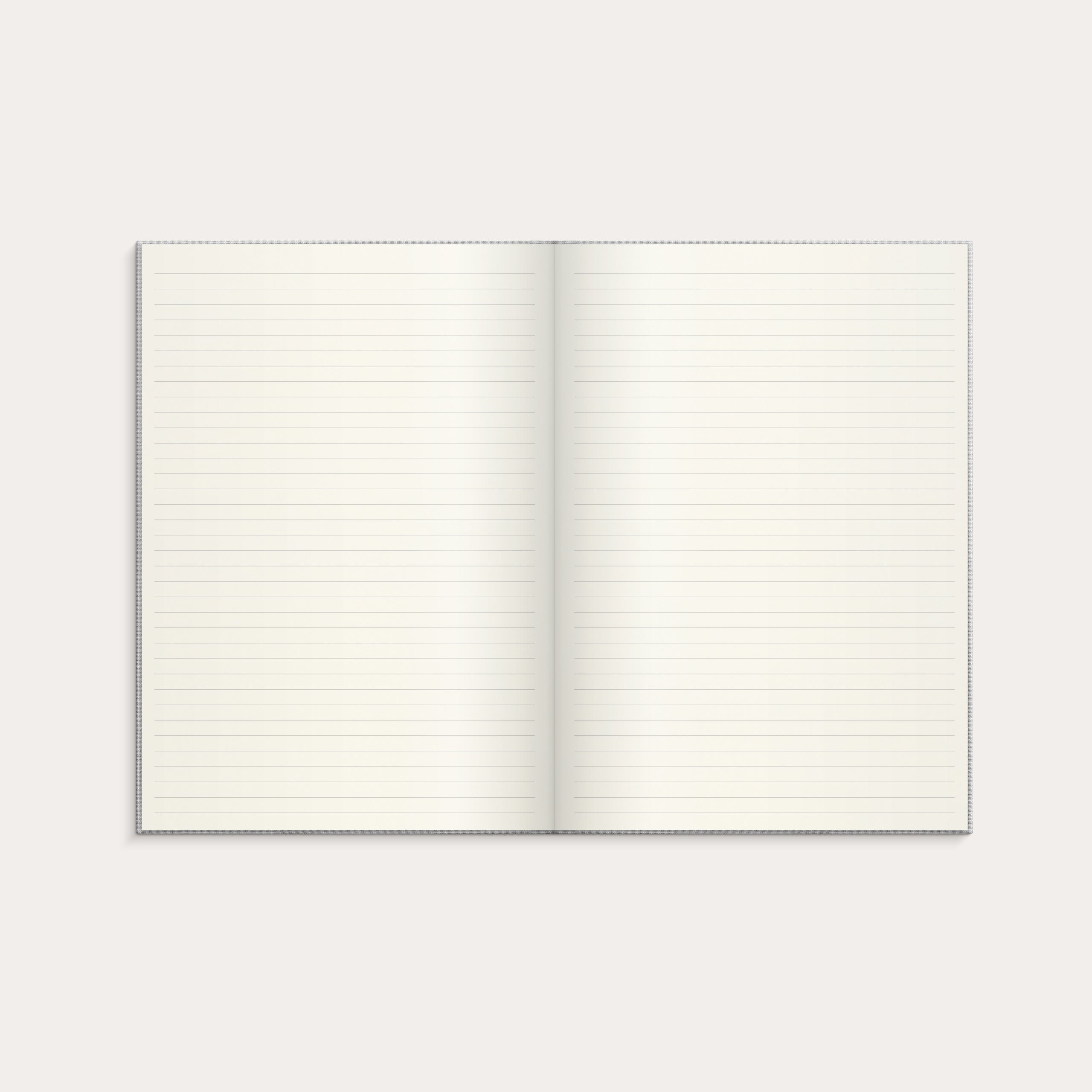 Notebook Textile light grey lined A4