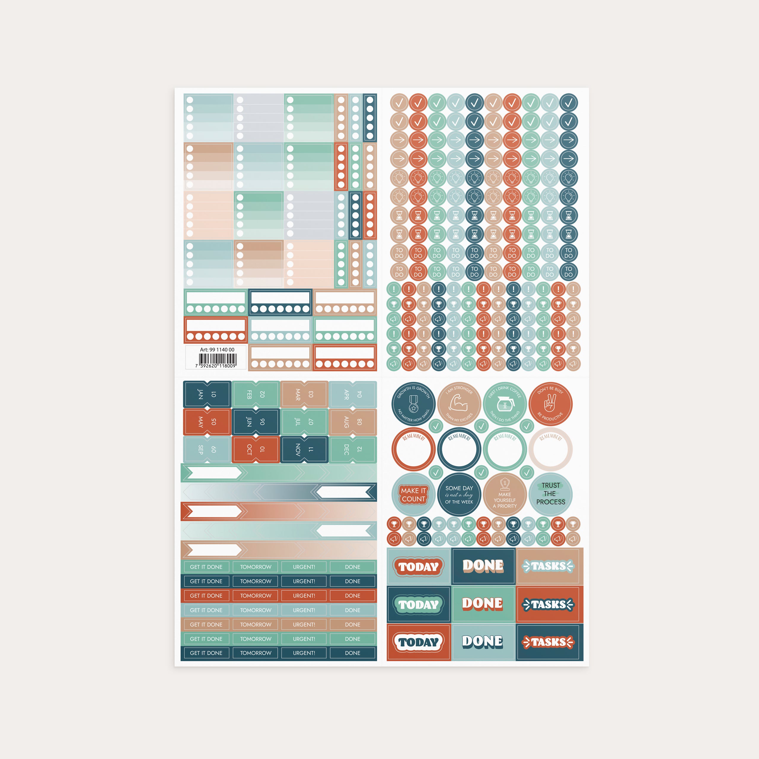 Be More Productive Stickers