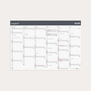 Kæmpekalender Moderne 2x6 mdr. papir rør 2026