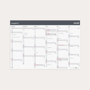 Kæmpekalender Moderne 2x6 mdr. papir rør 2026