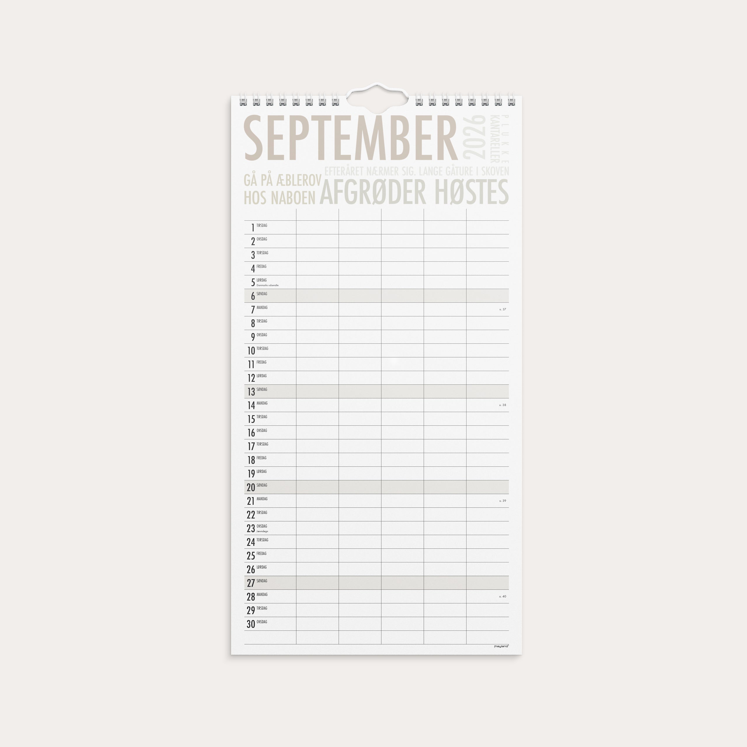 Familiekalender TrendArt 2026