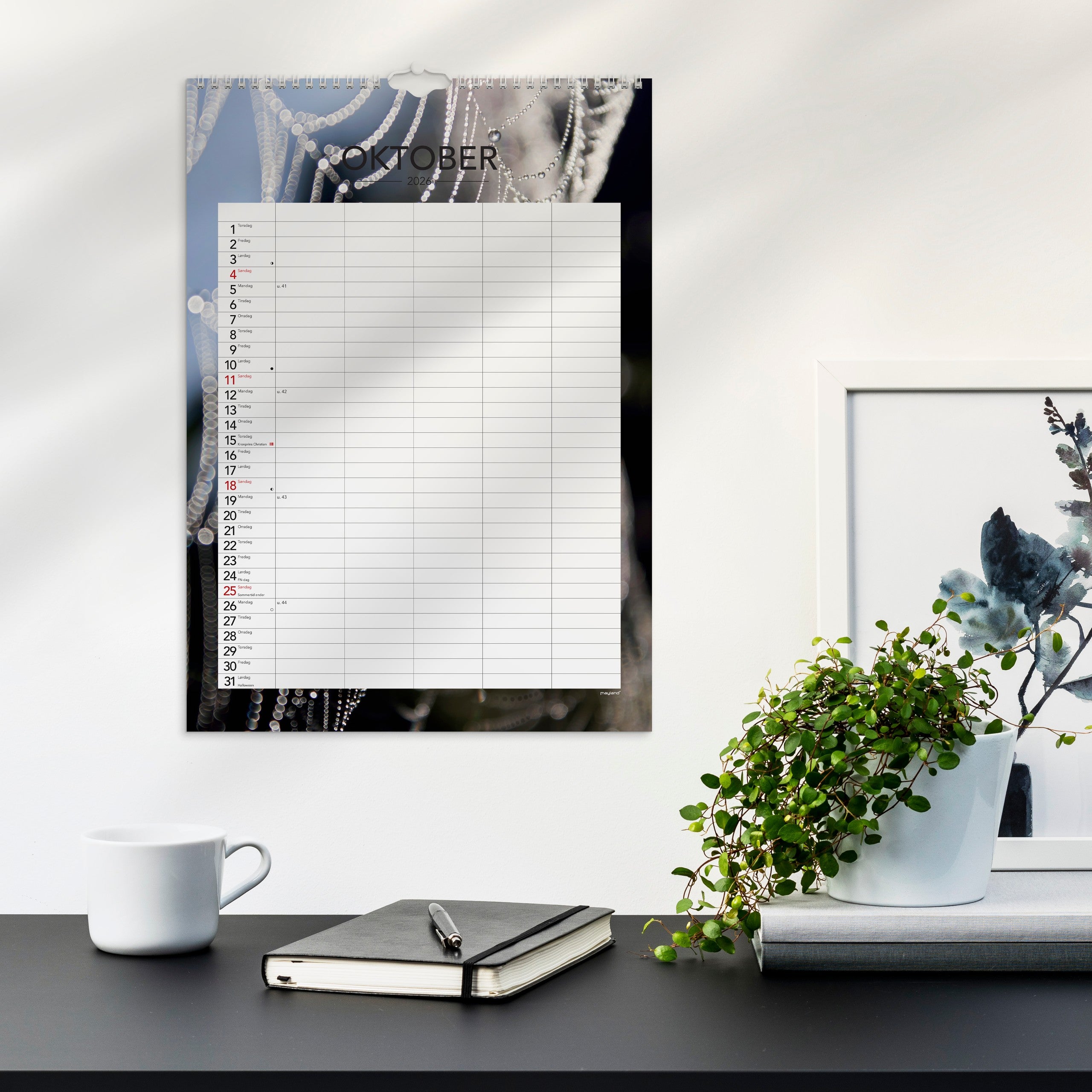 Familiekalender Årstider A3 2026