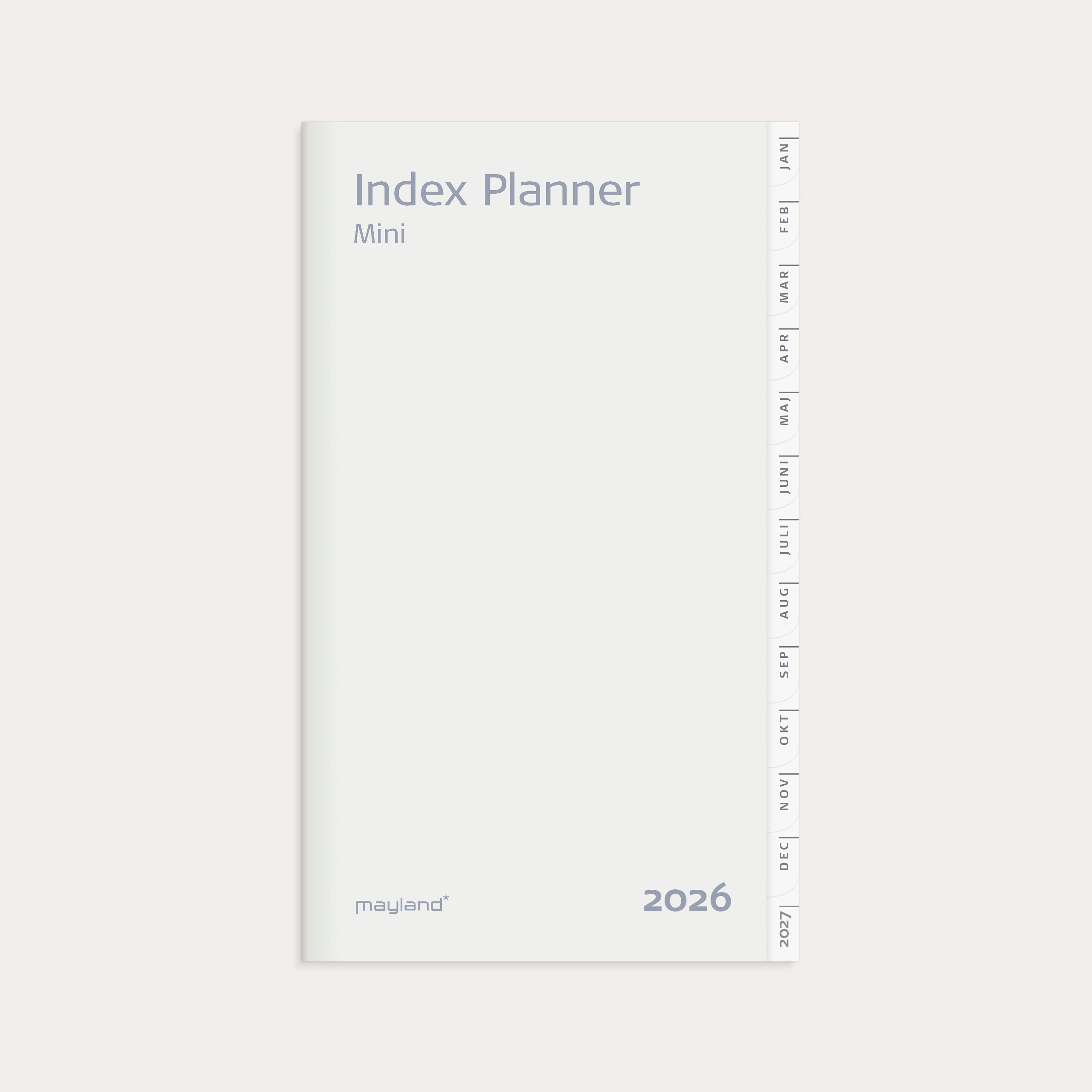 Index Planner mini månedskalender REFILL 2026