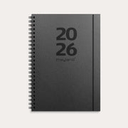 A5 International ugekalender tværf. sort genbrugskarton 2026