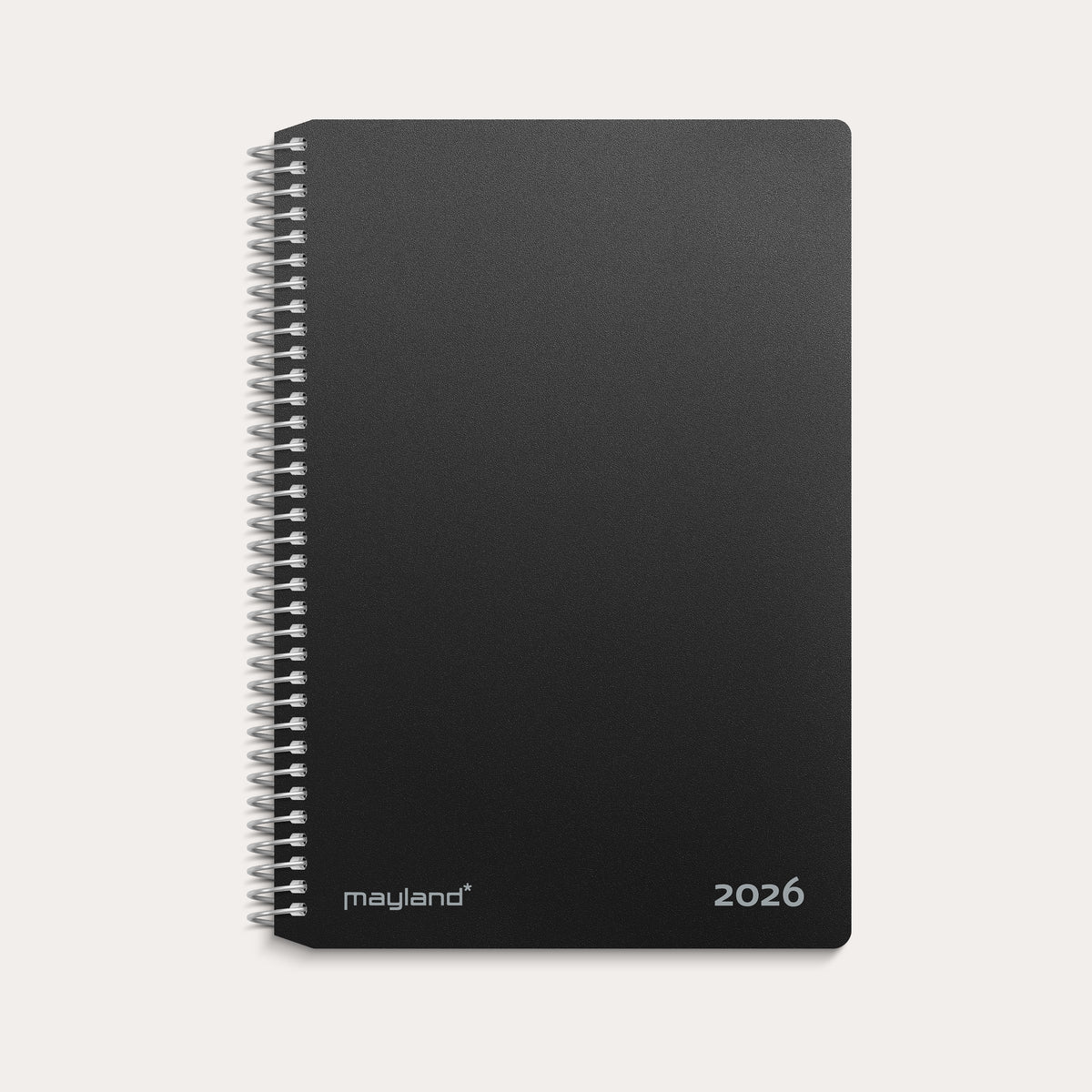 2-dages-kalender sort PP-plast 2026