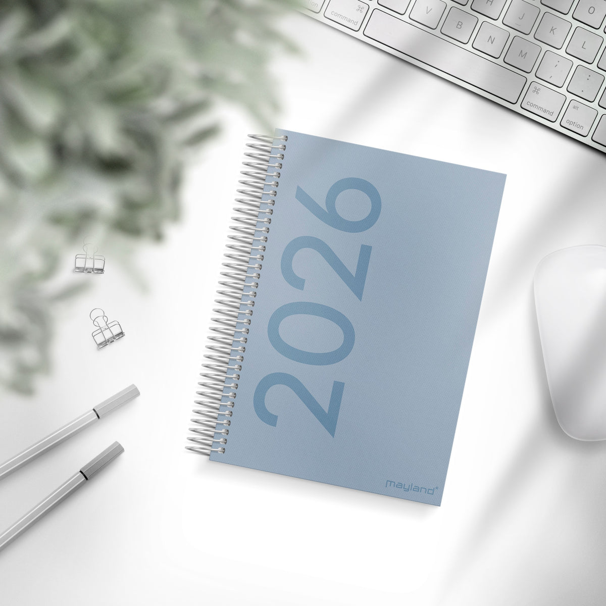 Dagkalender tekstilpræg 2026