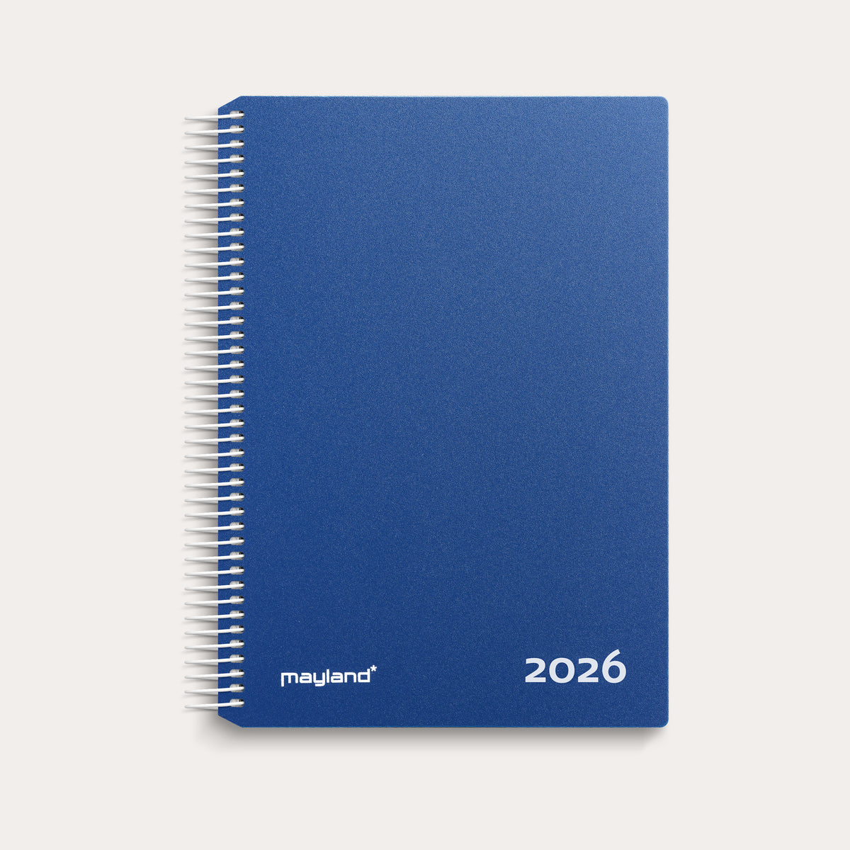 Timekalender blå PP-plast 2026
