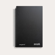 Aftalekalender A4 dag sort PP-plast 2026