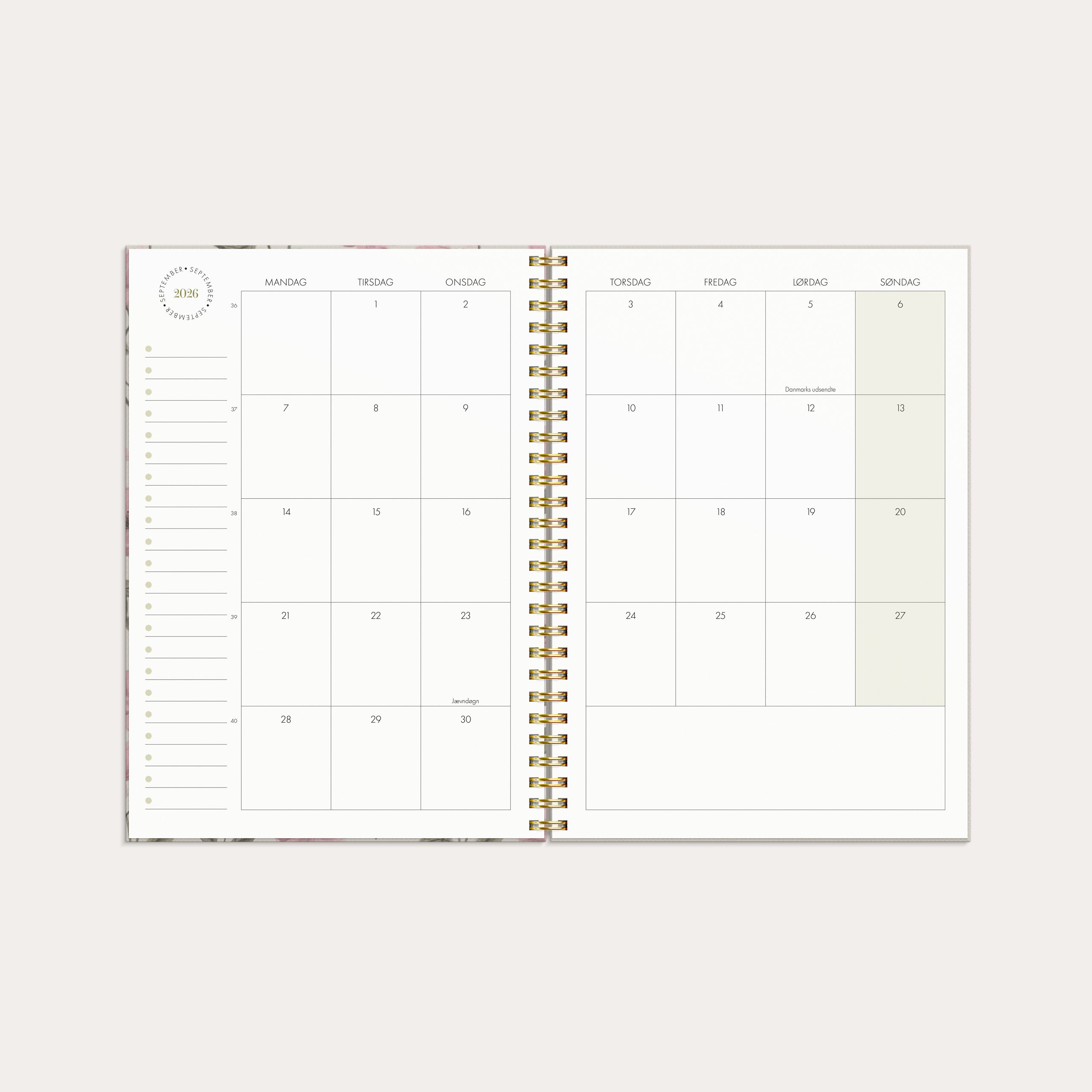 Life Planner Essentials A5 ugekalender 2026