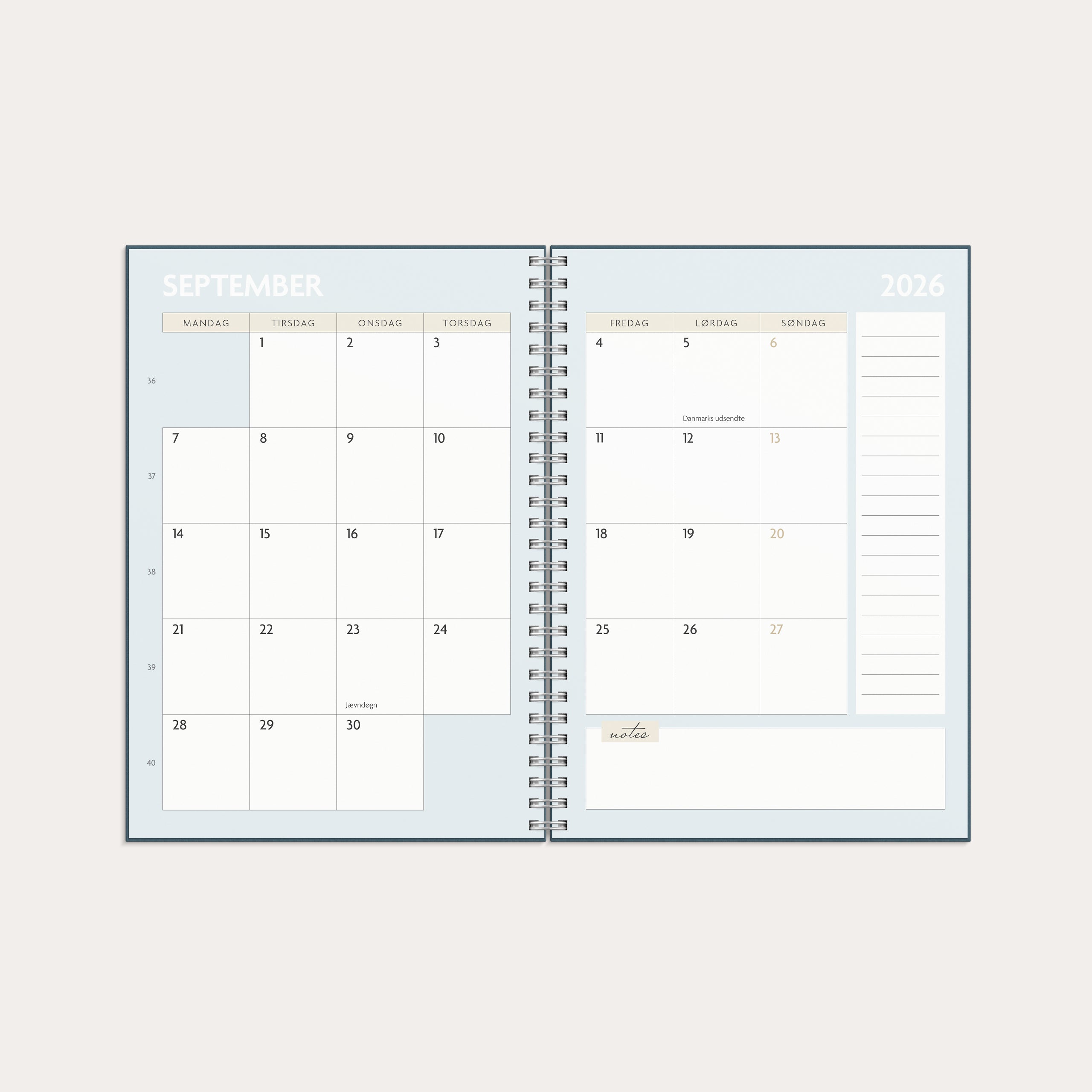 Life Planner To Do A5 ugekalender 2026