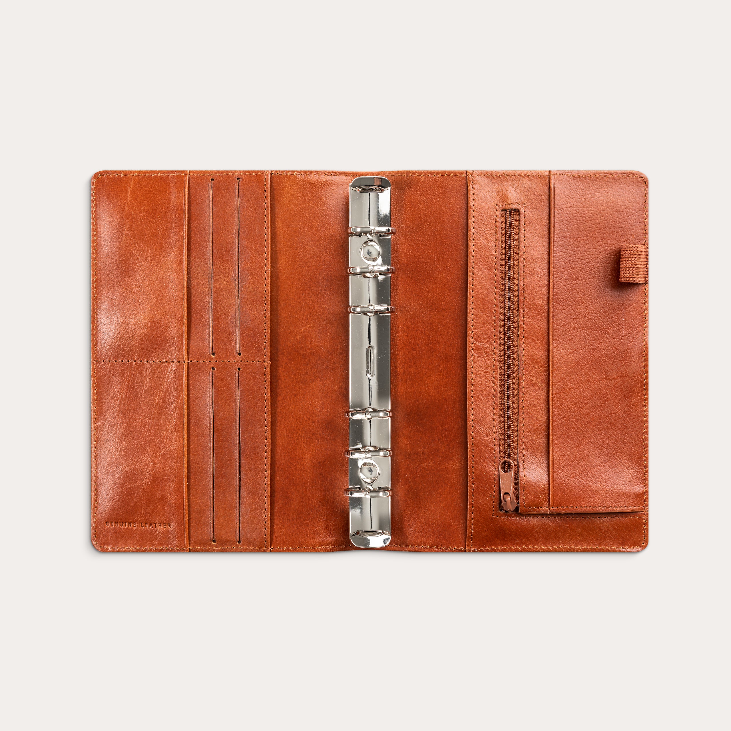 System PP ugekalender højformat brun skind 2026