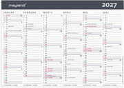 Kontorkalender Moderne A5 2027