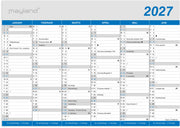 Kontorkalender Klassisk A4 2027