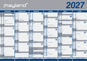 Kæmpekalender 2x6 mdr. papir 2027 (i paprør)