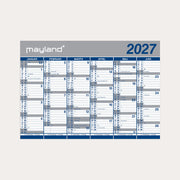 Kæmpekalender 2x6 mdr. papir 2027 (i plastpose)