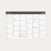 Kæmpekalender Moderne 2x6 mdr. papir rør 2027
