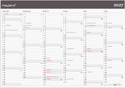Kæmpekalender Moderne 2x6 mdr. papir rør 2027