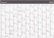 Kæmpekalender Moderne 1x13 mdr. papir rør 2027