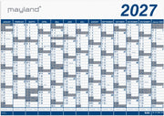 Kæmpekalender 1x13 mdr. PP-plast 2027 (i plastpose)