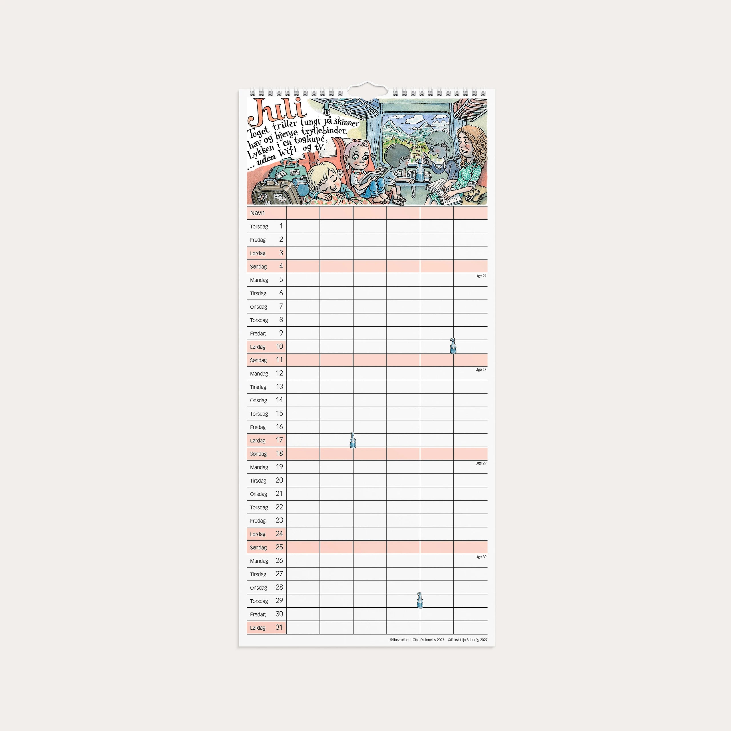 Familiekalender Otto Dickmeiss & Lilja Scherfig 2027