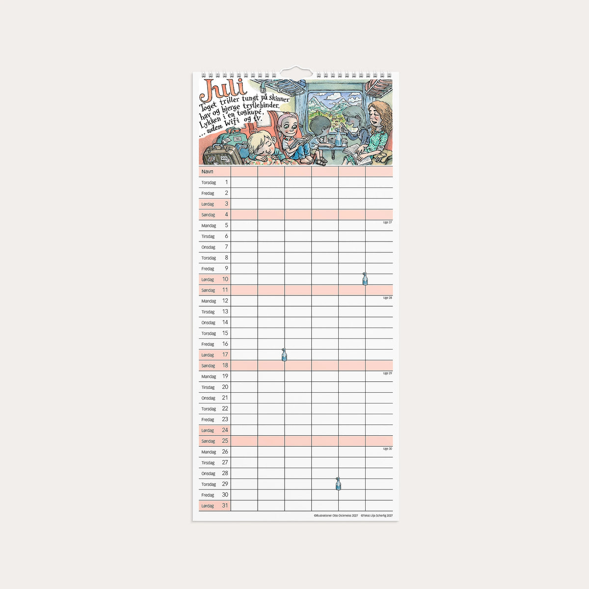 Familiekalender Otto Dickmeiss & Lilja Scherfig 2027