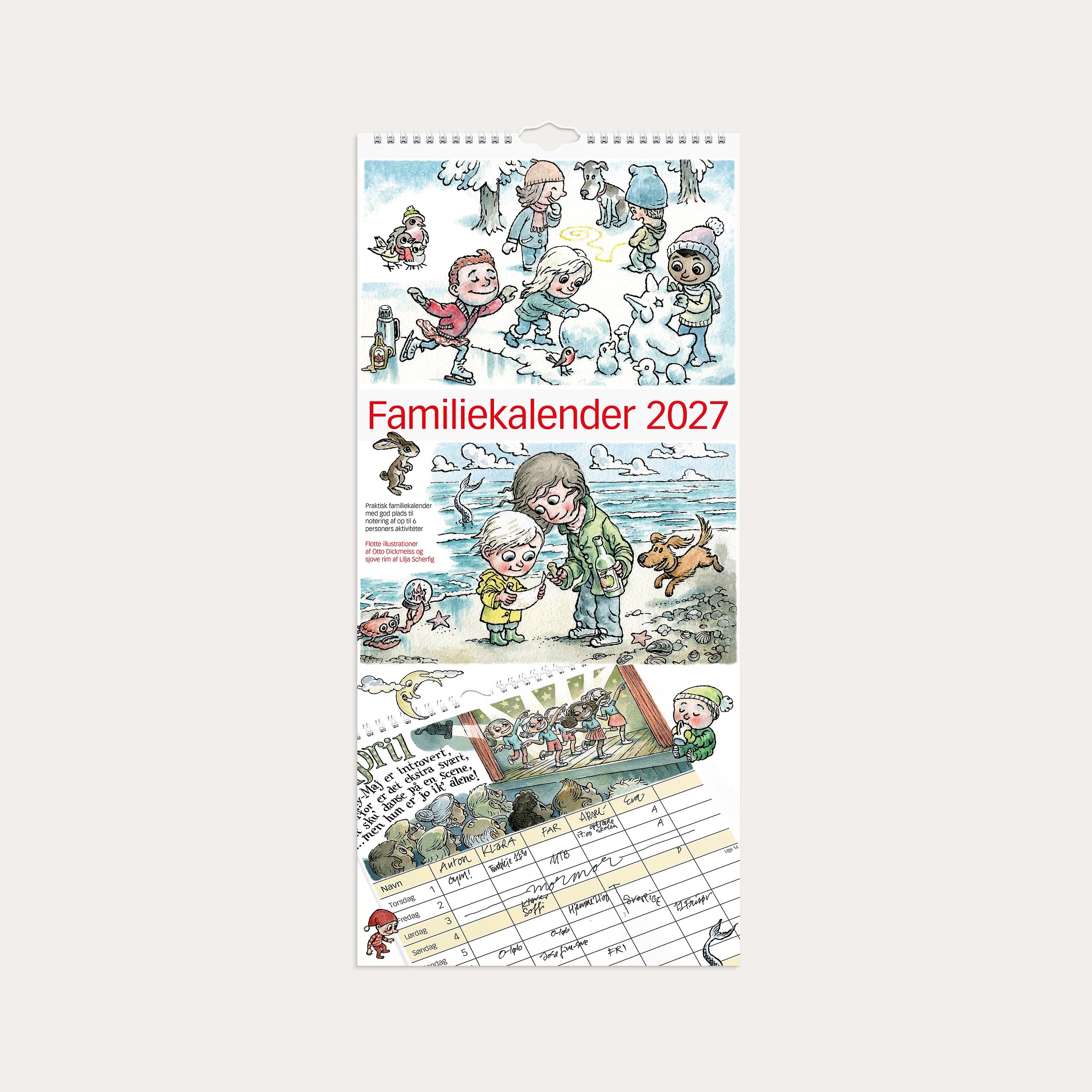 Familiekalender Otto Dickmeiss & Lilja Scherfig 2027