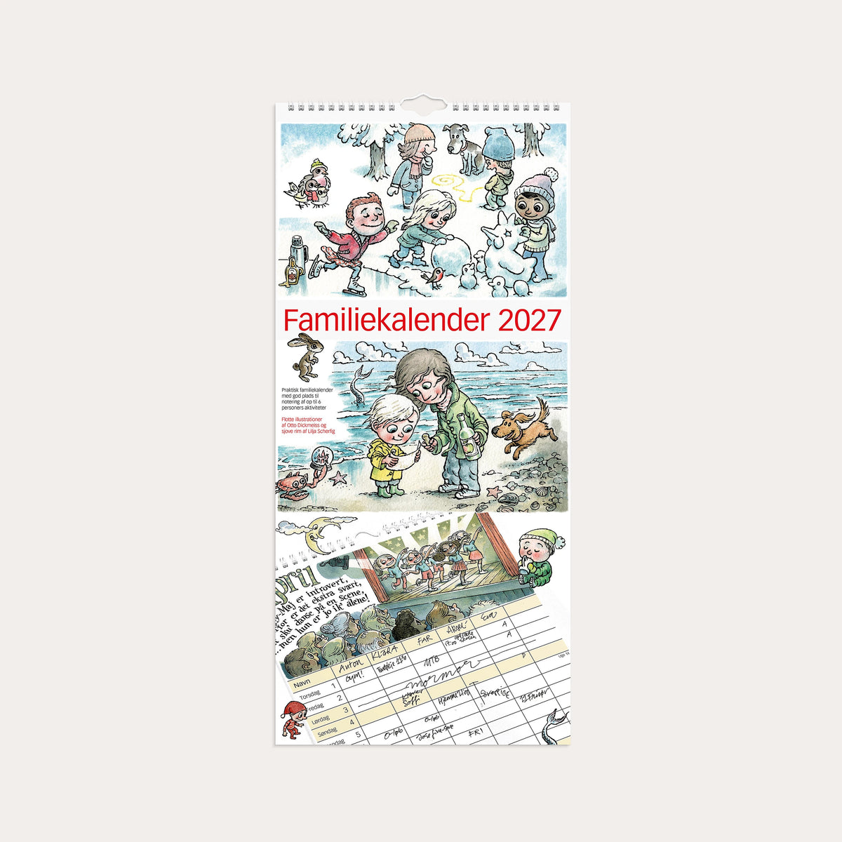 Familiekalender Otto Dickmeiss & Lilja Scherfig 2027