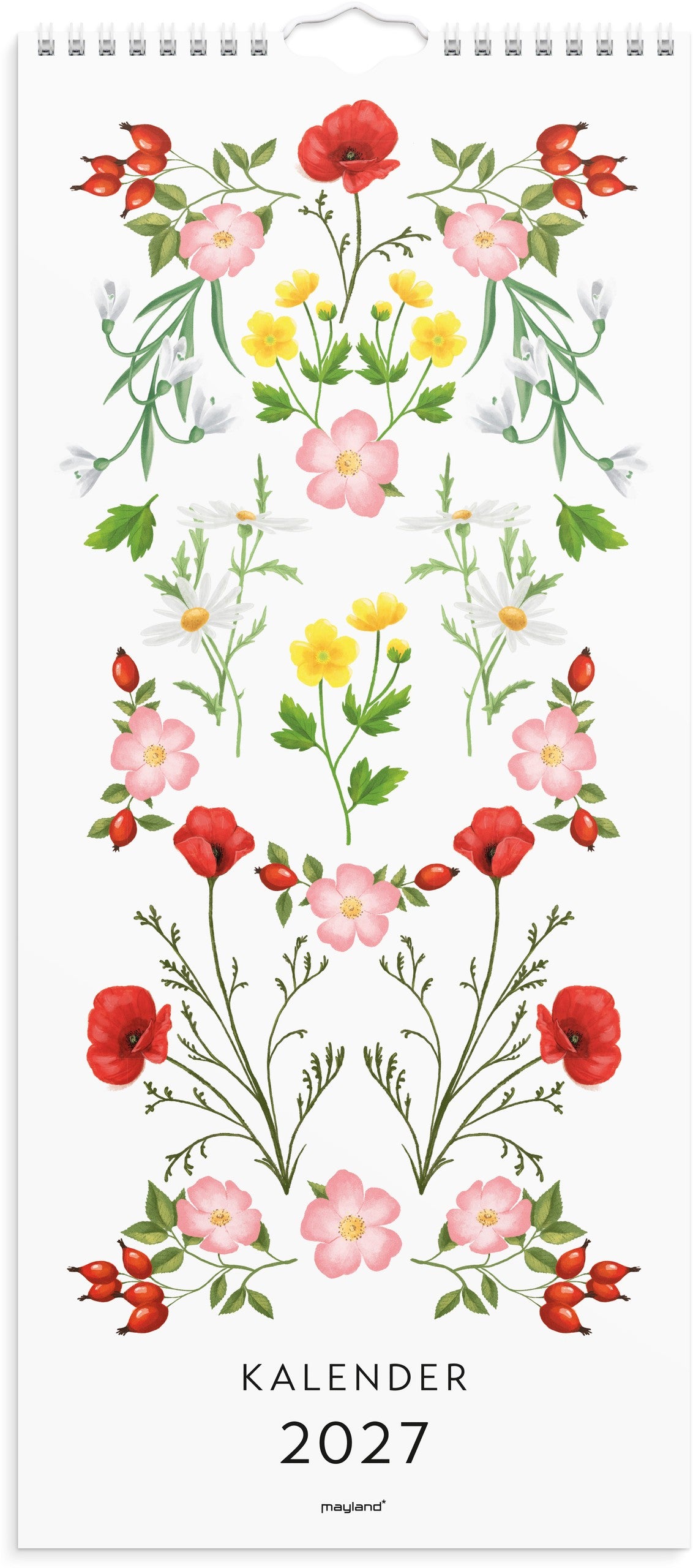 Vægkalender Blomster 2027