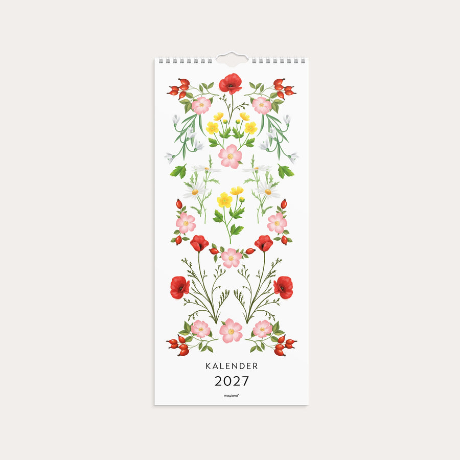 Vægkalender Blomster 2027