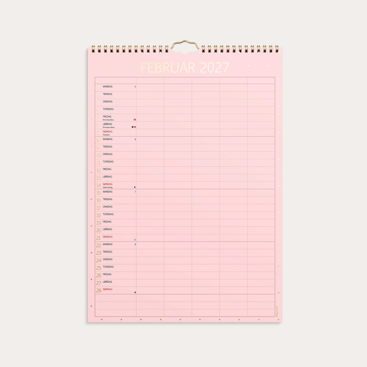 Familiekalender Color lille 2027