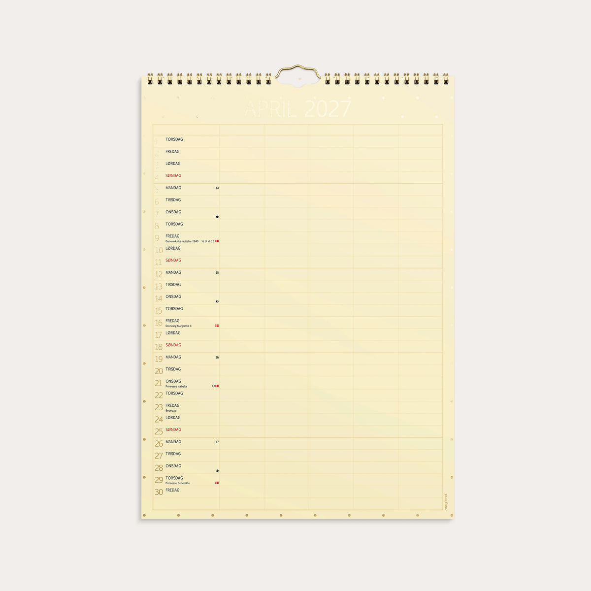 Familiekalender Color lille 2027