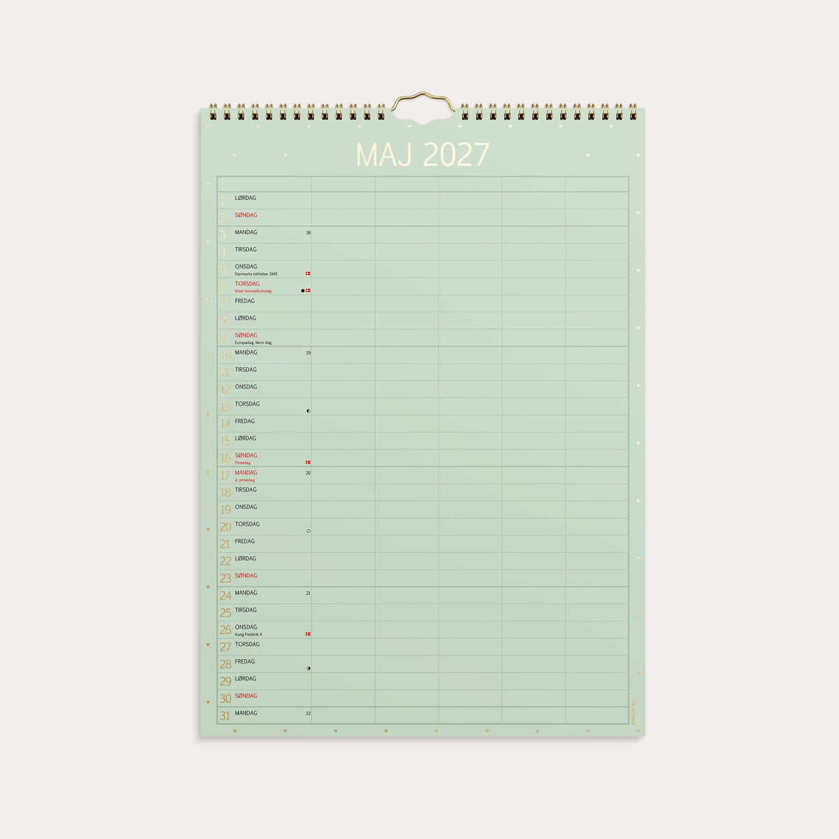Familiekalender Color lille 2027