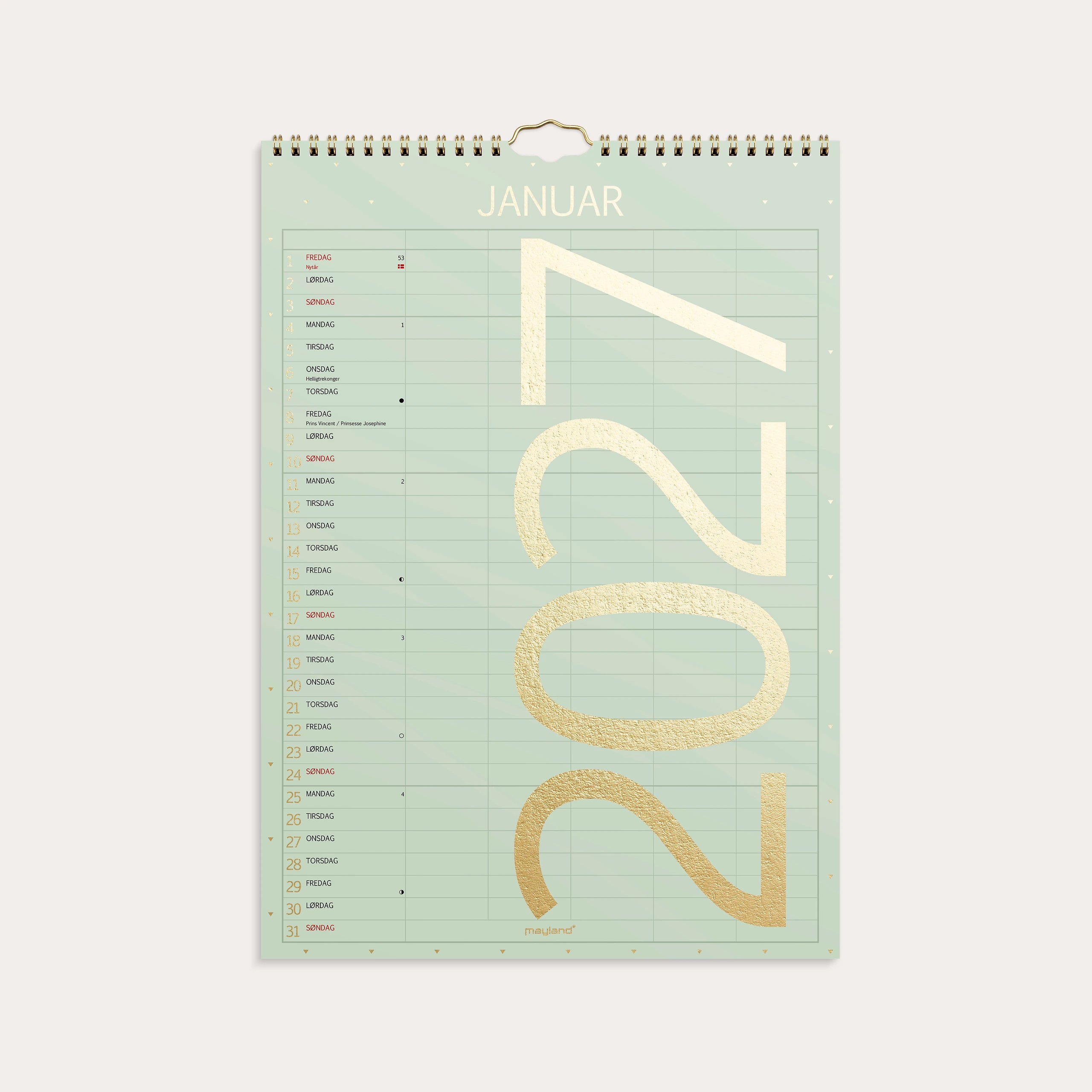 Familiekalender Color lille 2027