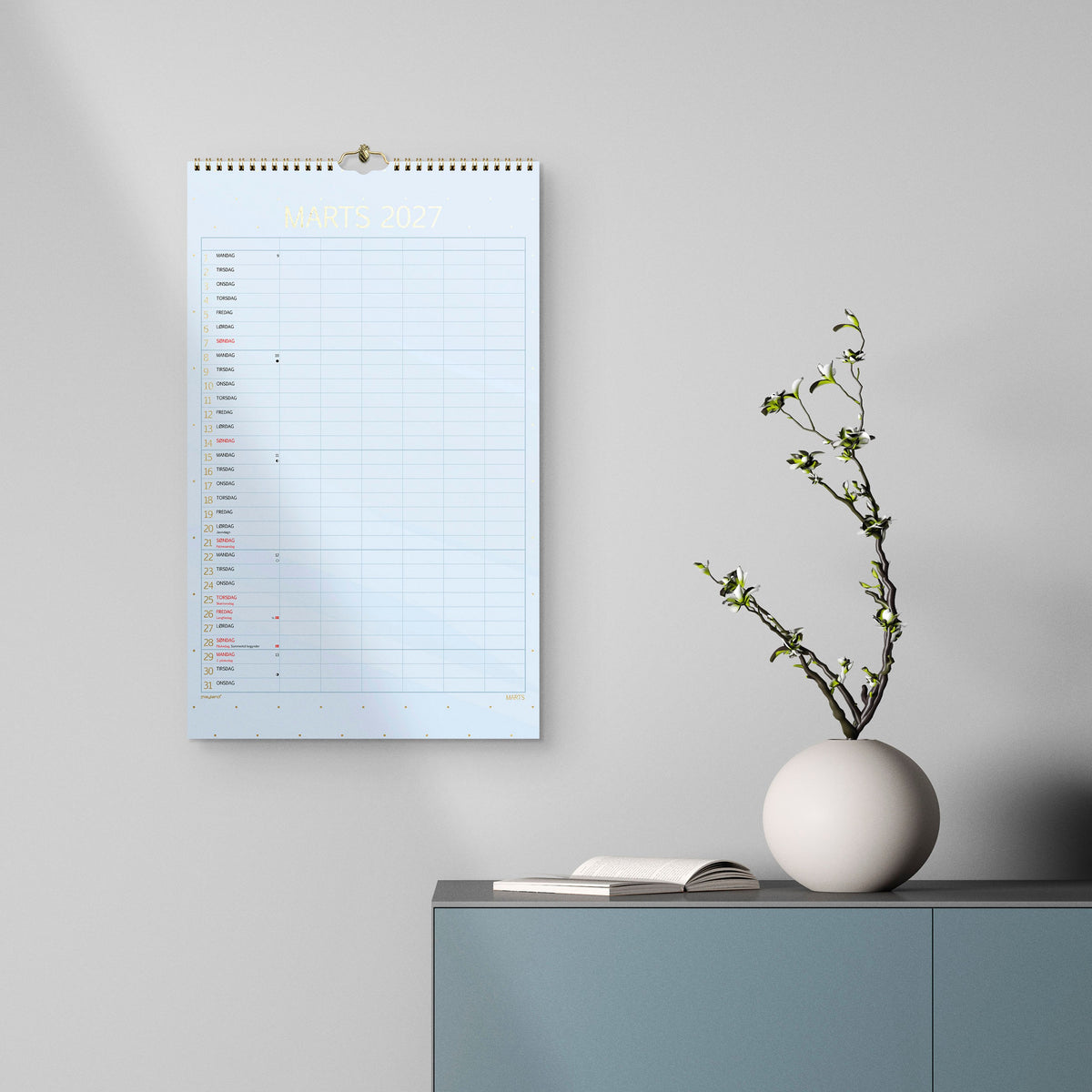 Familiekalender Color stor 2027