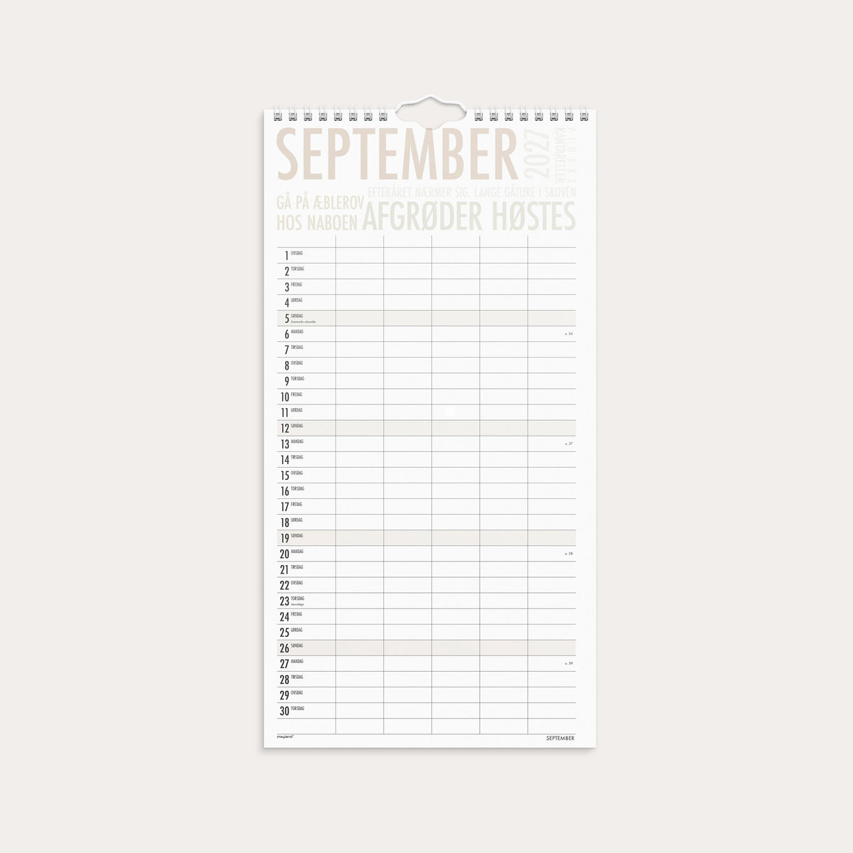 Familiekalender TrendArt 2027