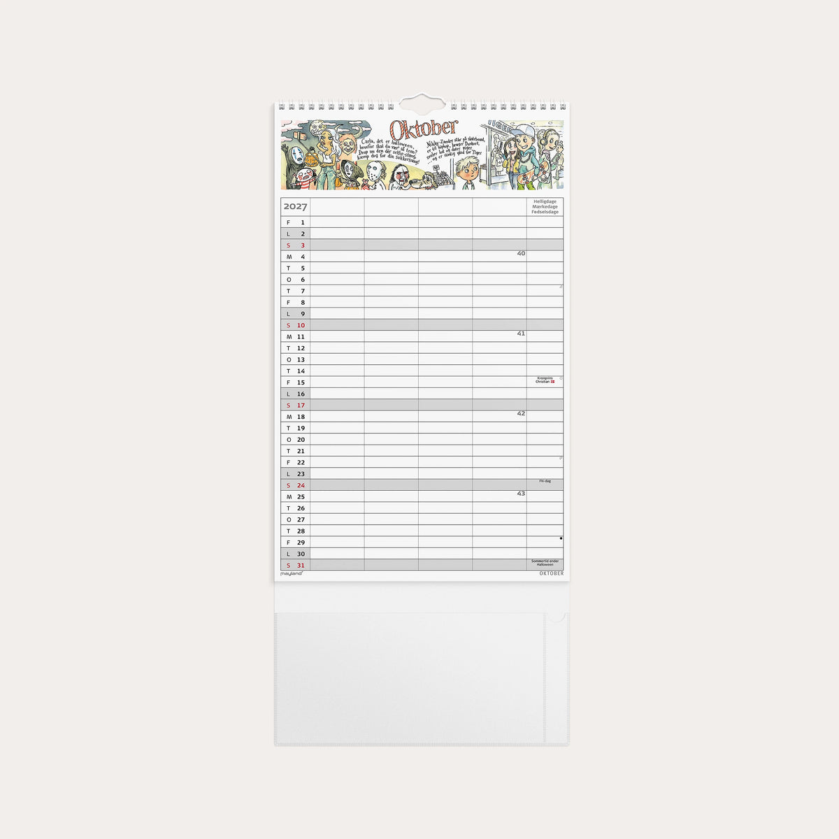 Familiekalender Otto Dickmeiss & Lilja Scherfig 4 kol. 2027
